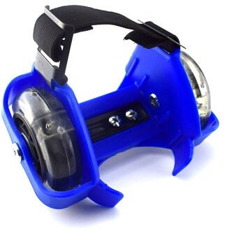 Kids Adult Knipperende Rolschaatsen Schoenen Kleine Wervelwind Katrol Flash Wiel Hak Kinderen Rolschaatsen Sport Roller Skate Schoen Blauw