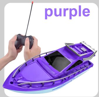 Kids Afstandsbediening Speedboot Twin Motor Hoge Snelheid Boot Te Gebruiken Afstandsbediening Speelgoed Voor Kinderen geen Batterij Paars