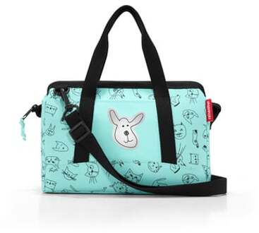 Kids Allrounder XS Cats and Dogs mint Weekendtas Groen - H 21 x B 27 x D 12