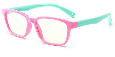 Kids Anti-Blauw Licht Optische Glazen Vlakte Spiegel Bril Brillen Frame Buigbare Siliconen Flexibele Veilig Brillen FQ