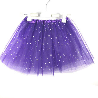 Kids Baby Star Glitter Dans Tutu Rok Voor Meisje Sequin 3 Lagen Tule Peuter Pettiskirt Kinderen Chiffon Zwarte Rokken roos rood