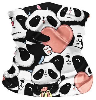 Kids Bandana Outdoor Sport Masker Winddicht Zonnebrandcrème Bivakmuts Warmer Gaiter Buffs Hoofddoek Kinderen Wandelen Fietsen Gezichtsmaskers panda