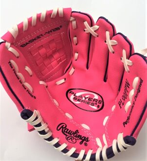 Kids Batting Handschoenen Mannen Apparatuur Softbal Praktijk Hand Honkbal Handschoen Gewogen Guante Beisbol Outdoor Sport BJ50ST Roze
