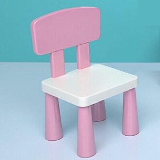 Kids Bench Kleuterschool Nursery Play Game Kruk Dikker Baby Seat Plastic Kleine Rugleuning Eetkamerstoel Huishouden Kind Meubels roze wit