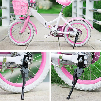 Kids Bicycle Kickstand Parking Stand Child Bike Side Stands Kickstand Foot Support for 12/14/16/18/20inch Bicycle Accessories