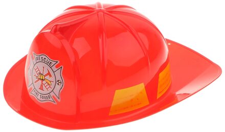 Kids Brandweerman Chief Veiligheid Helm Brandweerman Hoed Rollenspel Speelgoed Fancy Dress Accessoires-Rode