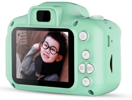 Kids Camera Waterdicht 1080P Hd Scherm Camera Video Speelgoed Hd 1080P 8 Miljoen Pixel Kinderen Leuke Camera verjaardag Jaar groen