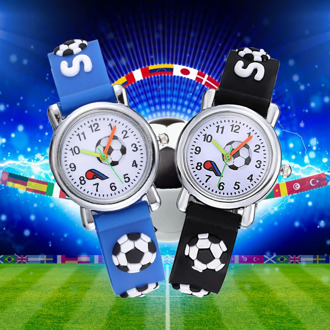 Kids Creative 3D Soccer Watch Hodinky Children Football Soft Silicone Band Watch Boys Girls Watch Ceasuri Gift Clock Relogio