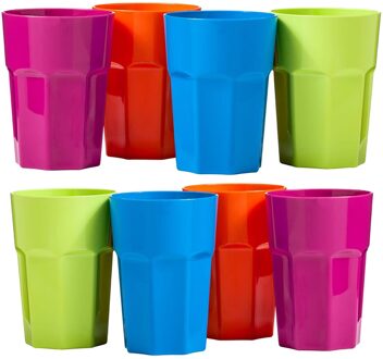 Kids Cups Herbruikbare Feestartikelen Heldere Kleur 420 ml Sap Dranken Cup Plastic Bekers Thuisgebruik 4 Pcs