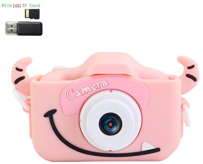 Kids Digitale Camera 1080P HD2.0 Inches Kleurenscherm Dual Selfie Video Game Kinderen Camera Batterij Speelgoed Voor Kinderen met 16G Card