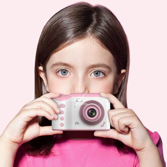 Kids Digitale Camera 2.8 Inch 8.0MP Oplaadbare W/16Gb Kaart Compact roze