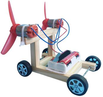 Kids Diy Assemblage Elektrische Racing Auto Model Leermiddel Wetenschap Experiment Speelgoed