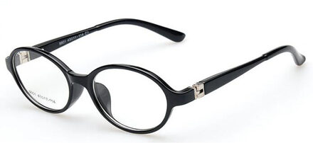 Kids Frames Brillen Optische Brillen Ronde Bril Voor Kinderen Jongens Meisjes Recept Lens Óculos Infantil Tr 8801 C1 helder zwart