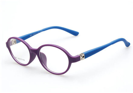 Kids Frames Brillen Optische Brillen Ronde Bril Voor Kinderen Jongens Meisjes Recept Lens Óculos Infantil Tr 8801 C10 paars blauw