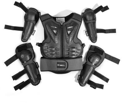 Kids Full Body Armor Beschermende Kleding Elleboog Knie Bescherming Pads Voor Motorcross 1