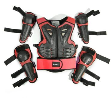 Kids Full Body Armor Beschermende Kleding Elleboog Knie Bescherming Pads Voor Motorcross 3