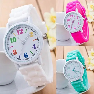 Kids Girls' Fashion Silicone Strap Arabic Number Children Sport Casual Quartz Wrist Watch kids watches reloj relo Wrist Watch ne