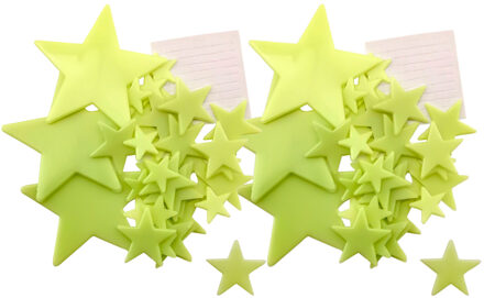 Kids Glow in the dark Sterrenstelsel - 100x stuks - kinderkamer - decoratie