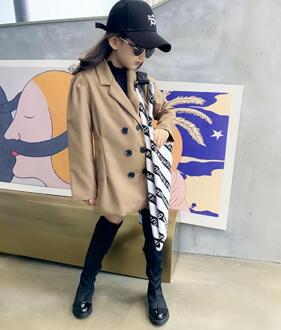 Kids Goede Trenchcoats Herfst England Stijl Double-Breasted Windjack Jassen Kinderen Tops Ws995 bruin / 6