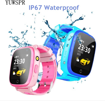 Kids GPS Tracker Watches Waterproof IP67 1.44" Touch Screen Flashlight Camera SOS GPS Location for Children Phone Clock Q11