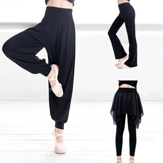 Kids High Waist Sport Pants Girl Sweatpants Yoga Running Pants Sportswear Fitness Leggings Flare Dance Pants