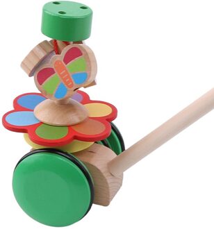 Kids Houten Speelgoed Leuke Cartoon Dieren Grappige Houten Auto Speelgoed Kids Baby Puzzel Trolley Winkelwagen Speelgoed Houten Push Speelgoed