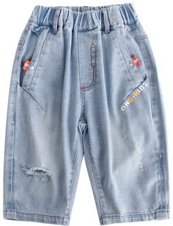 Kids Jeans Kinderen Jongens Zomer Dunne Broek Tieners Jongens Elastische Taille Denim Shorts Kinderen Jongens Solid Korte Broek 4