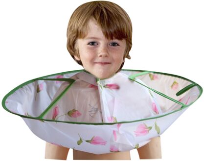 Kids Jongen Haar Knippen Cape Gown Kapper Kapper Schort Kappers Kinderen Hair Cut Mantel Paraplu Cape Protecter L3 groen
