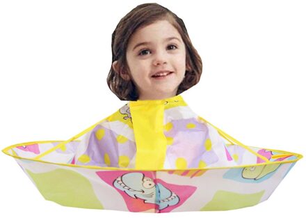 Kids Jongen Meisjes Haar Knippen Cape Gown Kapper Kapper Schort Kappers Kinderen Hair Cut Mantel Paraplu Cape wit