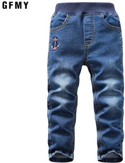 Kids Jongens Jeans Lente Kleding Kinderen Denim Lange Broek Baby Boy Casual Broek Stertch Jeans Fit Hoogte 110-150 cm 8T