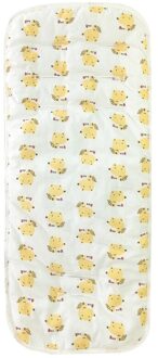 Kids Kinderstoel Wandelwagen Zitkussen Pad Beschermende Bandjes En Gesp Gaten Ademend Stoel Pad Dxad geel