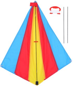 Kids Kleurrijke Diamantvormige Vliegers Makkelijk Te Vliegen Lange Staart Vliegers Voor Outdoor