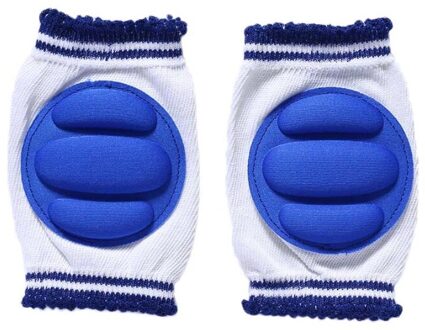 Kids Knieschijf Ademend Knieën Protector Kruipen Been Pads Elleboog Kussen Peuters Blauw