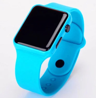 Kids Led Sports Watches Women Silicone Electronic Digital Watch Student Wrist Bracelet for Reloj modeling