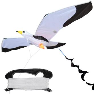 Kids Levensechte 3D Meeuw Vlieger Vliegende Spel Outdoor Sport Fun Speelgoed Met 100M Lijn Fun Sport Educatief Voor kids Volwassenen