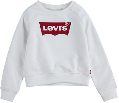 Kids Levi's Kids sweater Batwing met logo wit/rood - 116