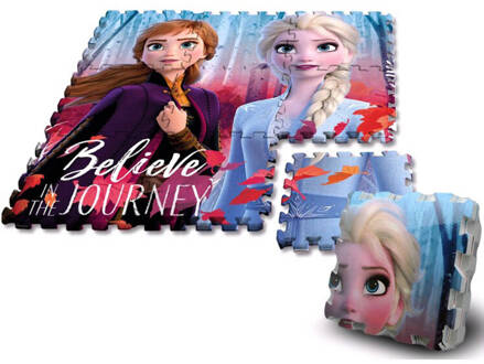 Kids Licensing Disney Frozen 2 / The Ice Queen 2 - Speelmat puzzel 9 stukjes.