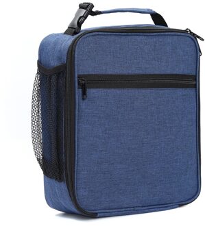Kids Lunch Tas Lunch Tas Mode Geïsoleerde Lunch Tas Oxford Reizen Essentieel Picknick Tas Unisex Geïsoleerde Lunchbox marine