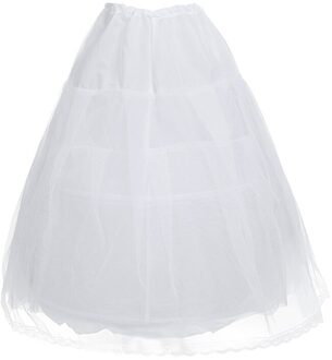 Kids Meisjes 2 Hoops Crinoline Slip Petticoat Bruiloft Bloem Meisje Onderrok Voor Rockabilly Jurken Kinderen Ballet Rok Tutu