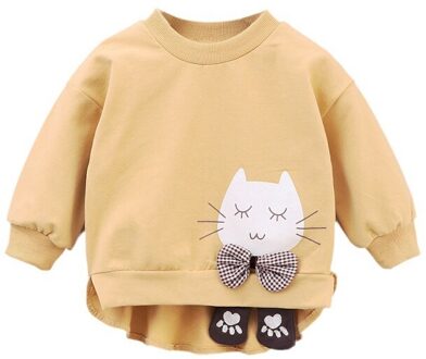 Kids Meisjes Lente Herfst Sweatshirt Mode Casual Kleding Baby Meisje Cartoon Printing Lange Mouwen Blouse Kids Sweatshirts Y / 12m