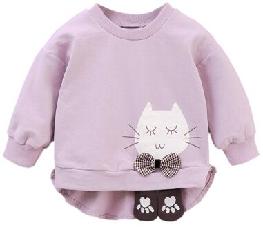 Kids Meisjes Lente Herfst Sweatshirt Mode Casual Kleding Baby Meisje Cartoon Printing Lange Mouwen Blouse Kids Sweatshirts Z / 12m