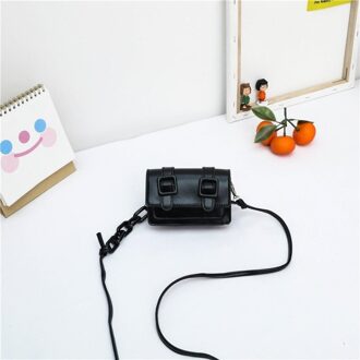 Kids Mini Bag Leuke Candy Kleur Portemonnees En Handtassen Voor Meisjes Kleine Coin Pouch Meisje Clutch Purse zwart