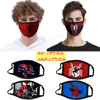 Kids Mouth Mask Marvels Mask Spiderman Child Anti Dust Face Masks Anime Movies Washable Reusable Anti Smog Mouth Masks Gift