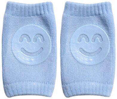 Kids Non Slip Kruipen Elleboog Zuigelingen Peuters Baby Accessoires Glimlach Knee Pads Protector Veiligheid Kneepad Been Warmer Meisjes Jongens blauw