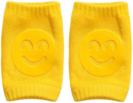 Kids Non Slip Kruipen Elleboog Zuigelingen Peuters Baby Accessoires Glimlach Knee Pads Protector Veiligheid Kneepad Been Warmer Meisjes Jongens geel