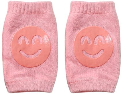 Kids Non Slip Kruipen Elleboog Zuigelingen Peuters Baby Accessoires Glimlach Knee Pads Protector Veiligheid Kneepad Been Warmer Meisjes Jongens roze