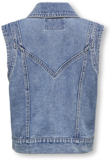 KIDS ONLY meisjes gilet Bleached denim - 122