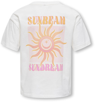 KIDS ONLY meisjes t-shirt Ecru - 110-116