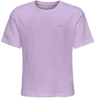KIDS ONLY meisjes t-shirt Paars - 146-152