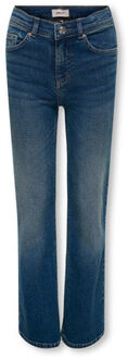 KIDS ONLY winter jeansbroek meisjes - blauw - KogJuicy - wide leg fit - maat 128